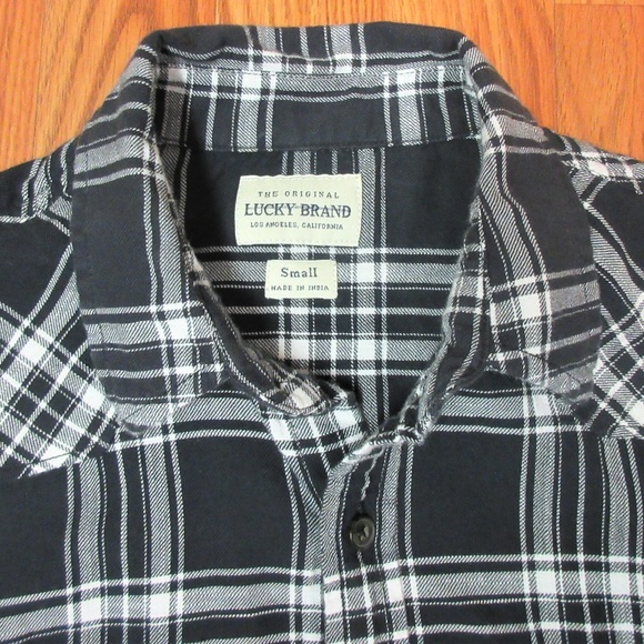 LUCKY BRAND REGULAR FIT Mens 100% COTTON FLANNEL - Picture 3 of 4